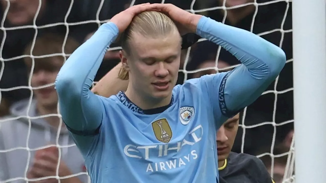 Man City's woes continue as Erling Haaland misses penalty in draw with Everton