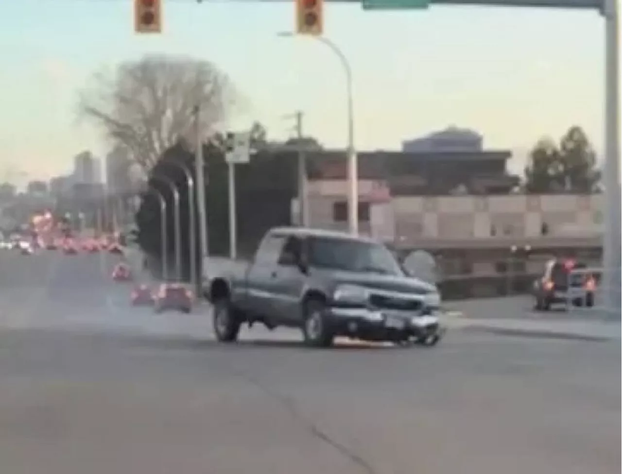 Stolen vehicle seen being driven with three wheels is recovered