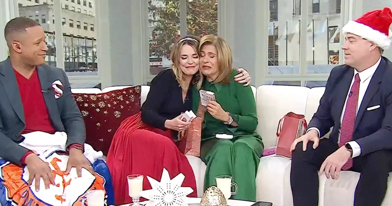 Hoda Kotb Gets Emotional From Savannah Guthrie's Secret Santa Gift