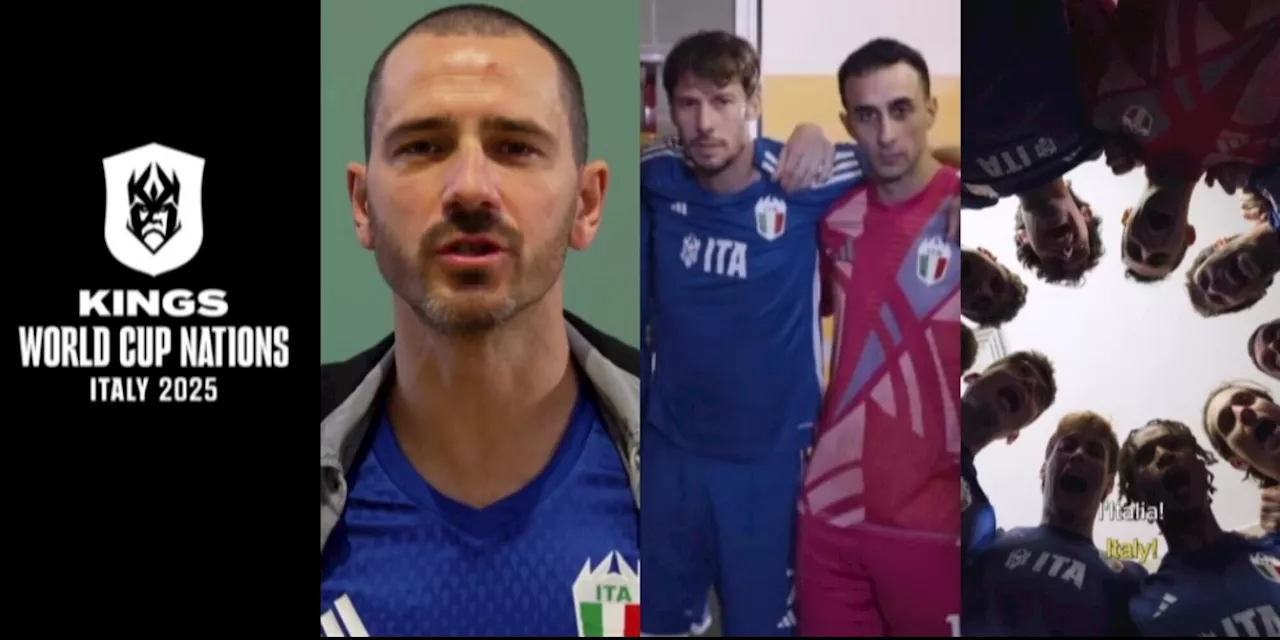 Kings World Nations League, capitan Bonucci annuncia l'Italia sui social