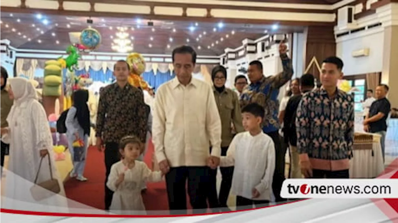 Jokowi Hadiri Akikah Dua Cucu Gibran Rakabuming Raka