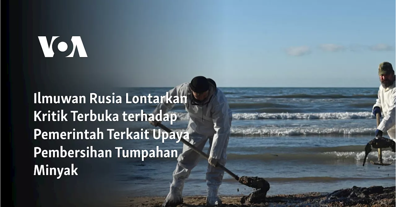 Kritik Atas Upaya Pembersihan Tumpahan Minyak di Laut Hitam