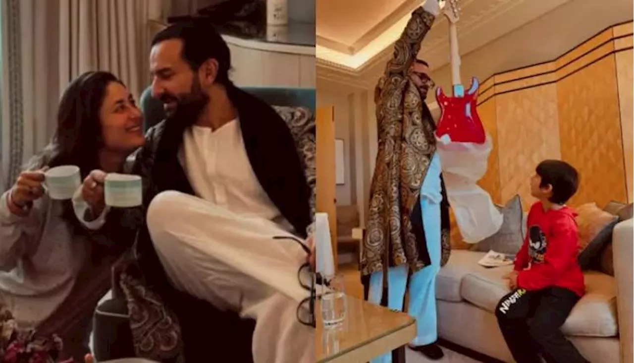 Kareena Kapoor and Saif Ali Khan's cozy Christmas moments