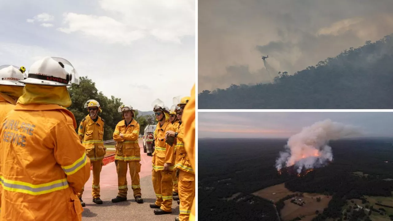 Hopes that cool change may give brief reprieve amid raging bushfires in Victoria’s Grampians region