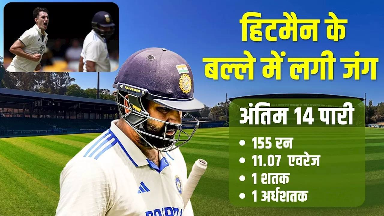 Rohit Sharma, IND vs AUS Test 4: प‍िछली 14 पार‍ियों में बस 11 का एवरेज, कम‍िंस के सामने तो गायब ही हो जाता है रोहित का 'फायर'...आंकड़े कर देंगे हैरान