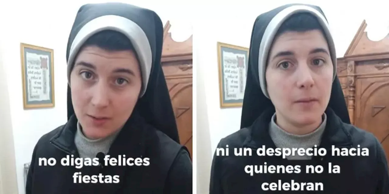 Monja pide no decir 'felices fiestas' durante Navidad