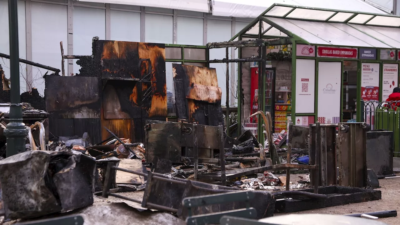 Bryant Park Holiday Market Briefly Engulfed in Flames