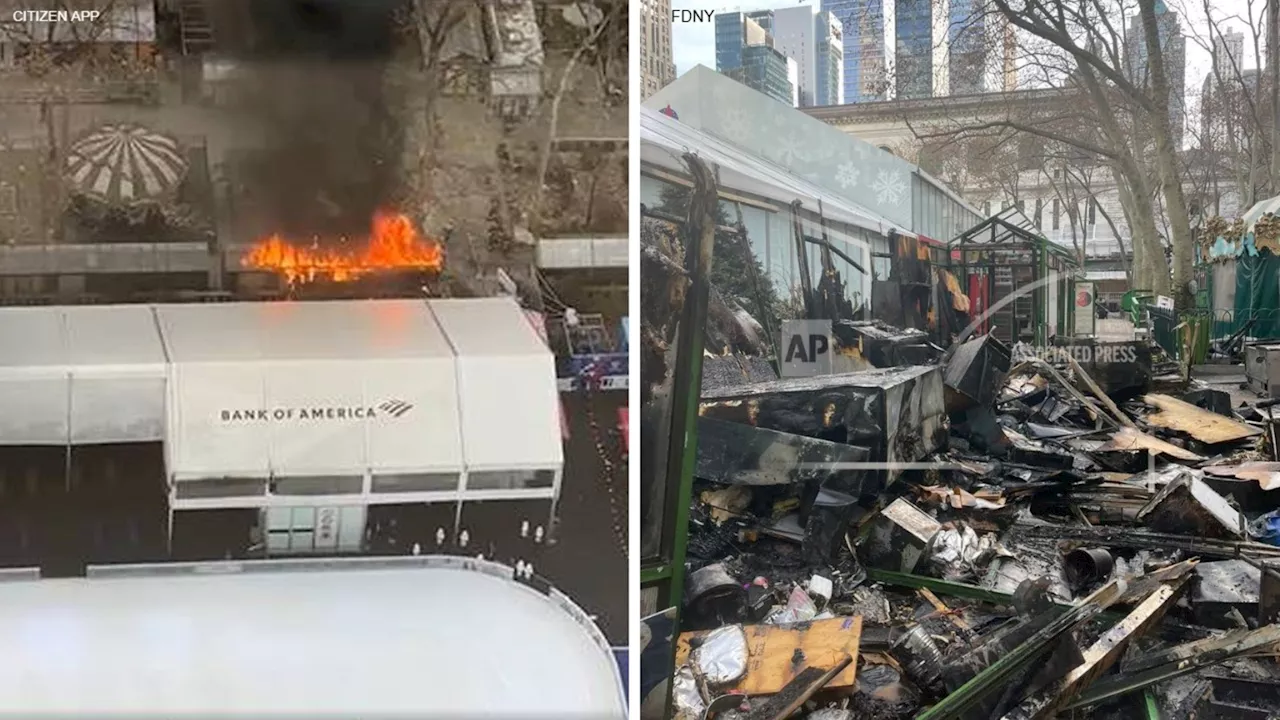 Bryant Park Winter Village Fire Damages Holiday Market