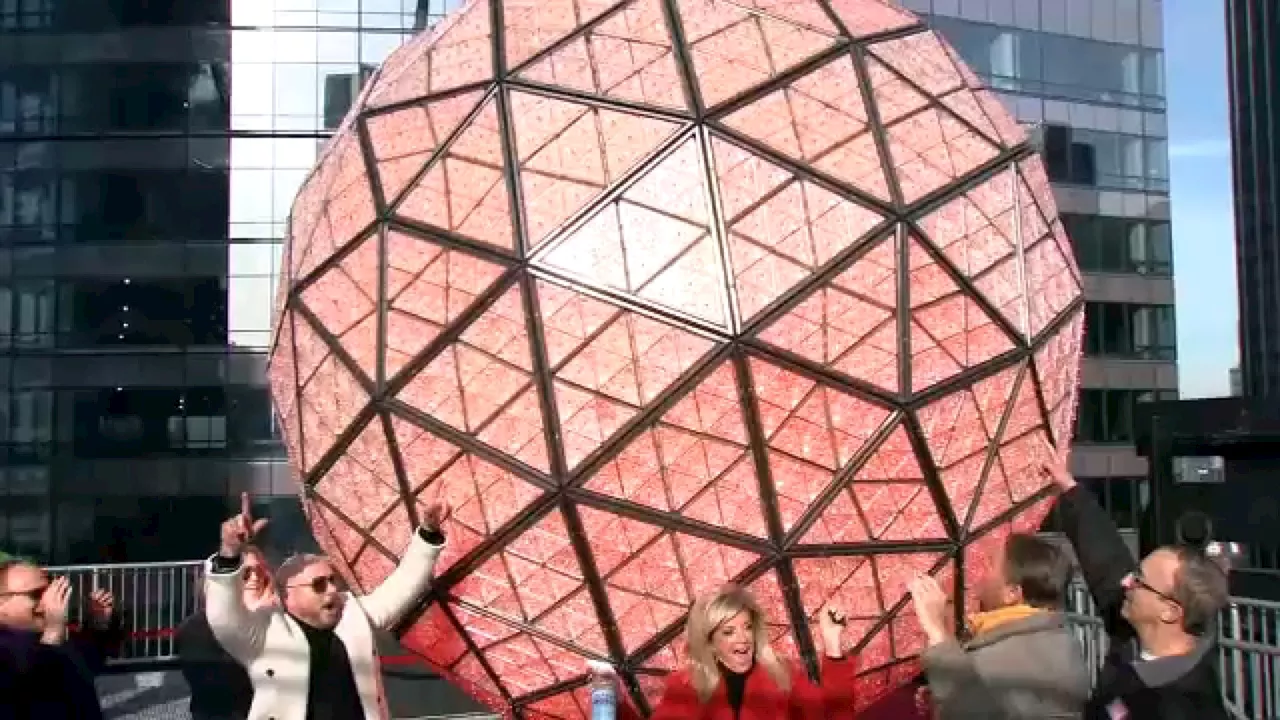 Times Square Ball Prepares for Final Drop