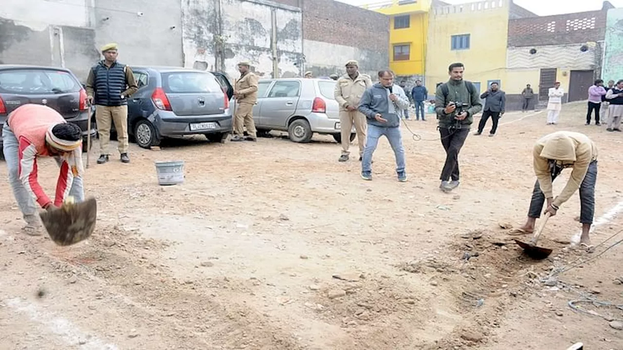 UP : संभल में जामा मस्जिद के पास पुलिस चौकी बनाने के लिए खोदाई शुरू, होने वाला था हंगामा... एसडीएम ने संभाला