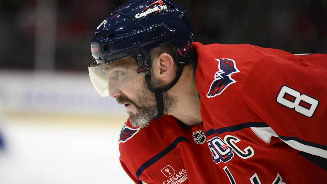 Alex Ovechkin takes part in a full Capitals practice. He could return Saturday at Toronto