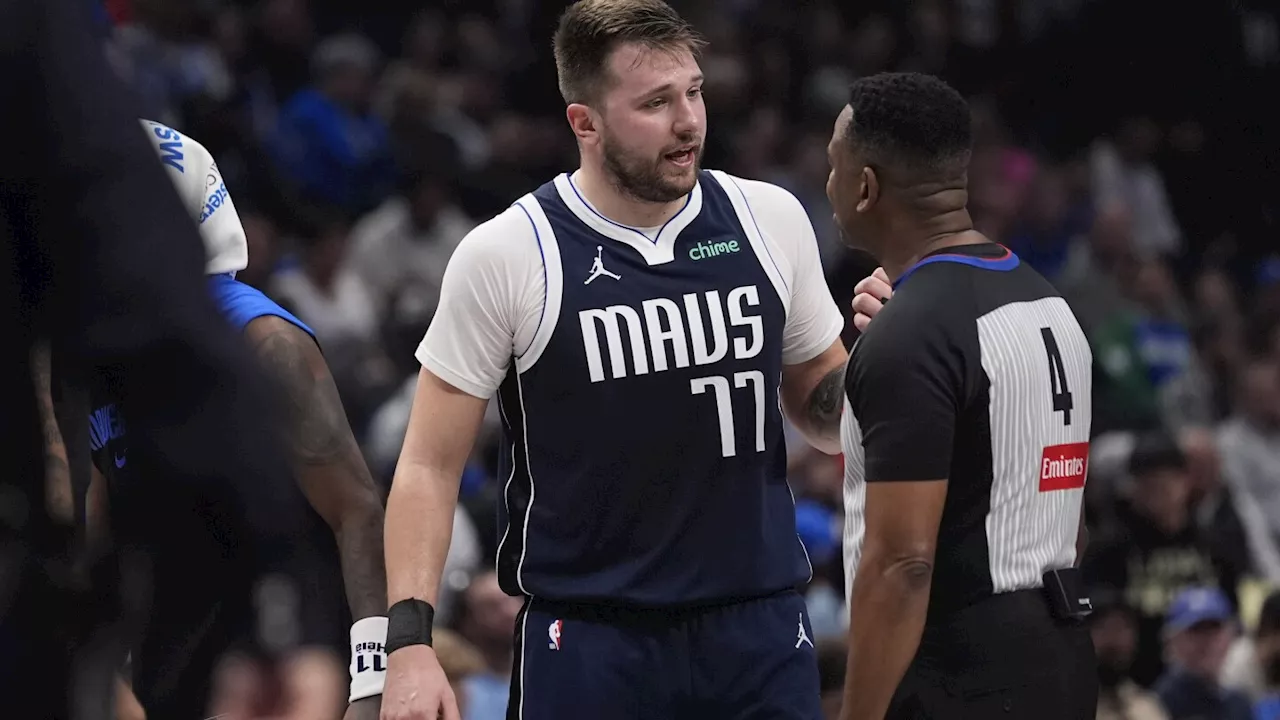 Dallas Mavericks Guard Luka Doncic Faces Off Against Minnesota Timberwolves