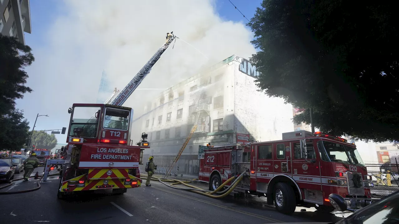 'Morrison Hotel' made famous by The Doors goes up in flames in LA