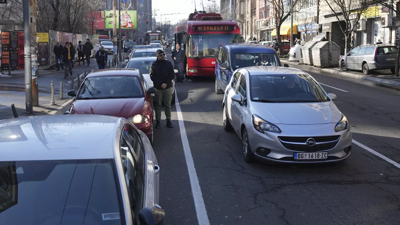 Student marches, traffic blockades in Serbia as protests persist over concrete canopy fall