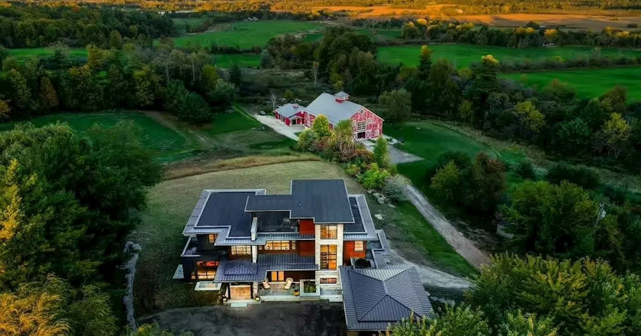 $14 million Ontario mansion comes with a quaint old barn packed with modern luxury