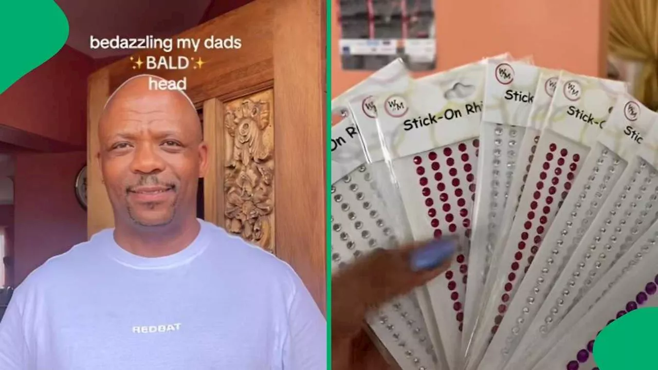 Sisters Bedazzle Father's Bald Head, TikTok Users React Hilariously