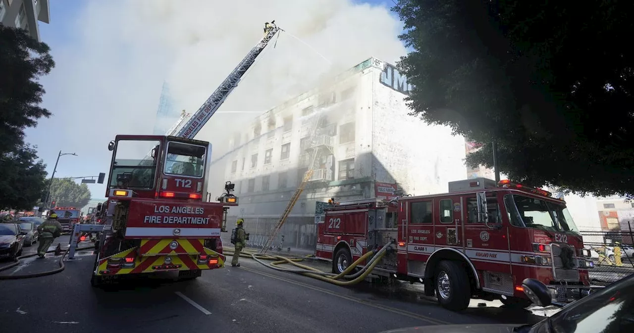 Former Morrison Hotel, Made Famous by The Doors, Damaged by Fire