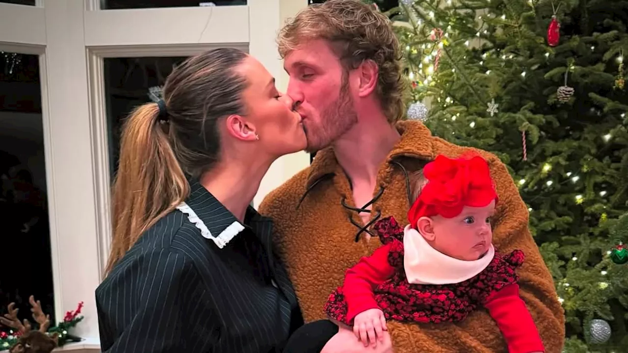 Logan Paul Shares Heartwarming Christmas Album with Fiancée Nina Agdal and Baby Daughter Esmé