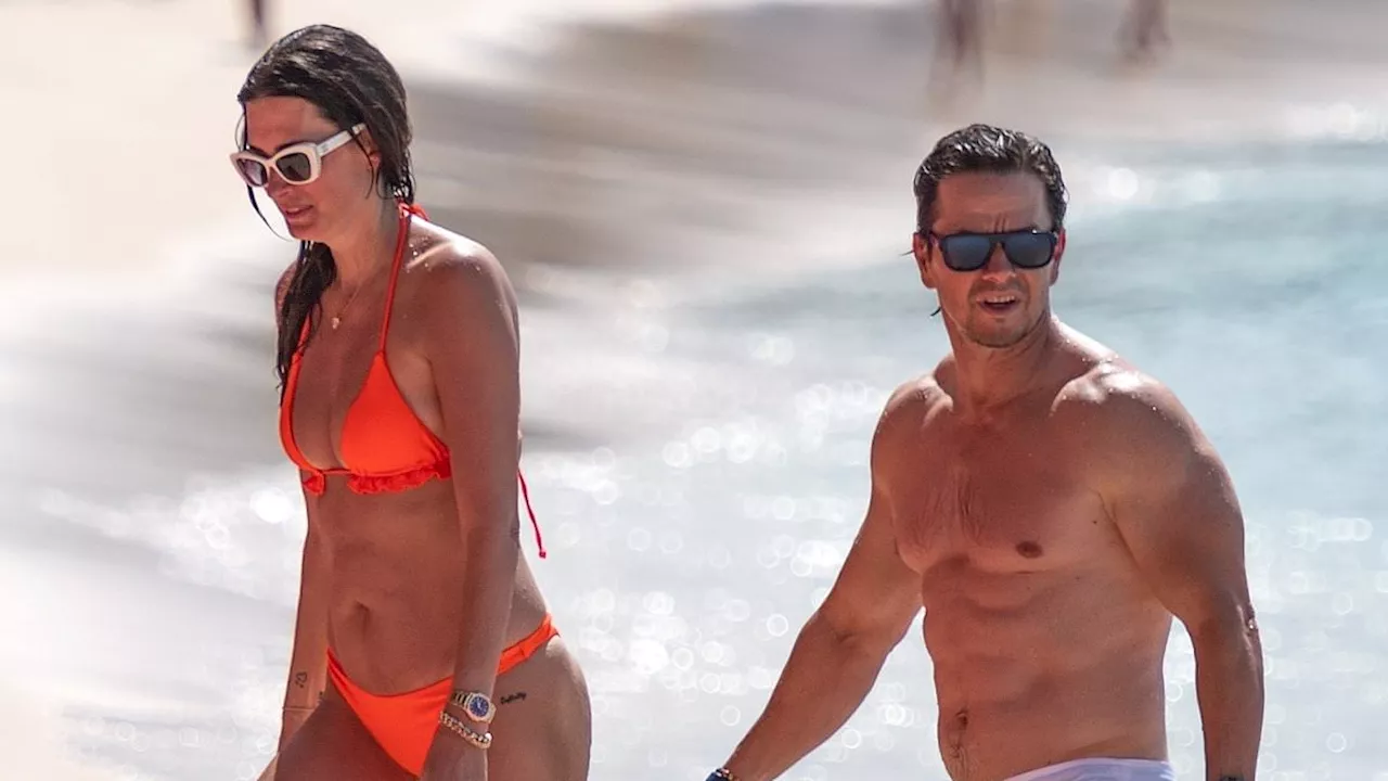 Mark Wahlberg and Rhea Durham Look Loved-Up During Barbados Beach Day