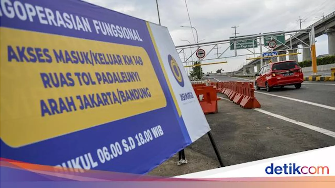 Akses KM 149A & 151A Tol Padaleunyi Dibuka Fungsional, Ini Jadwalnya