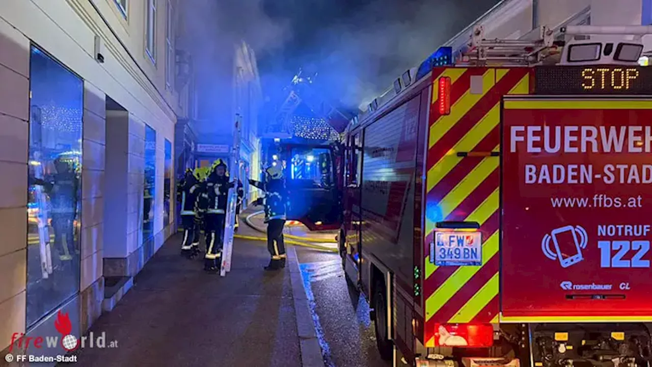 Nö: Einsatzreicher Heiligabend für die Feuerwehr in Baden → Wohnungsbrand und zwei Türöffnungen