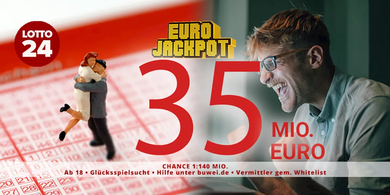 Eurojackpot steigt wieder auf 35 Millionen Euro