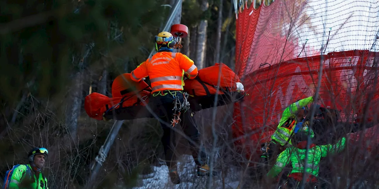 Skistar Cyprien Sarrazin nach Horror-Sturz in Bormio auf der Intensivstation