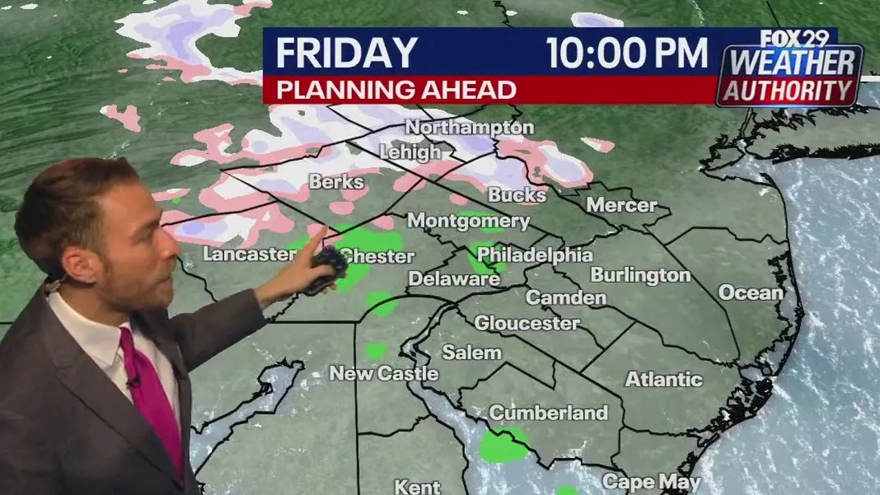 Philadelphia weather: Potential for freezing rain ahead of weekend rain, warmup