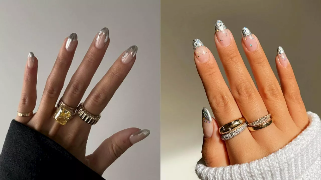 Silver Tip Nails: This Winter's Chicest French Manicure Twist