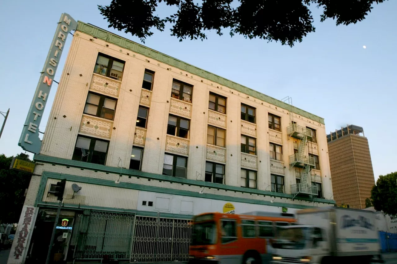 Former Morrison Hotel, Featured on Doors Album Cover, Damaged by Fire