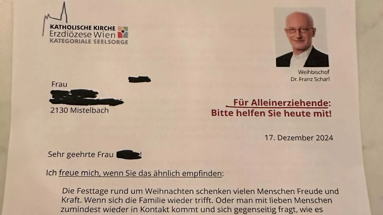 Alleinerziehende Mutter empfindet Spendenaufruf als unpassend