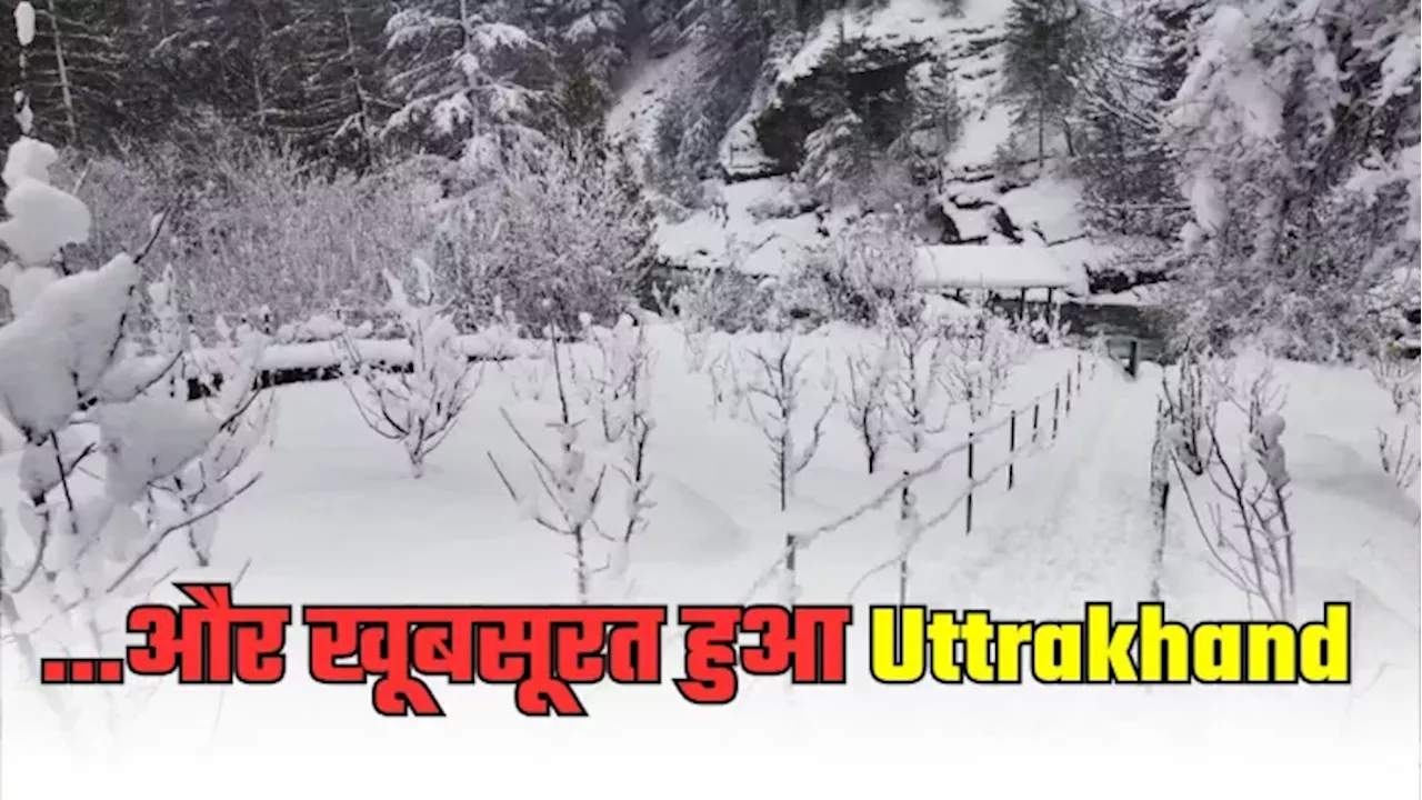 Snowfall से कई गुना बढ़ गई Uttrakhand की खूबसूरती, खूब एंजॉय कर रहे टूर‍िस्‍ट, PHOTOS में देखें सुंदर नजारें