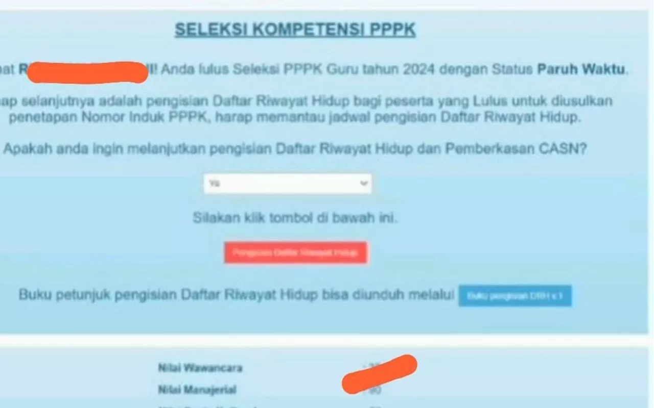 Paruh Waktu Tercantum di Pengumuman Hasil Seleksi PPPK 2024, BKN Bereaksi