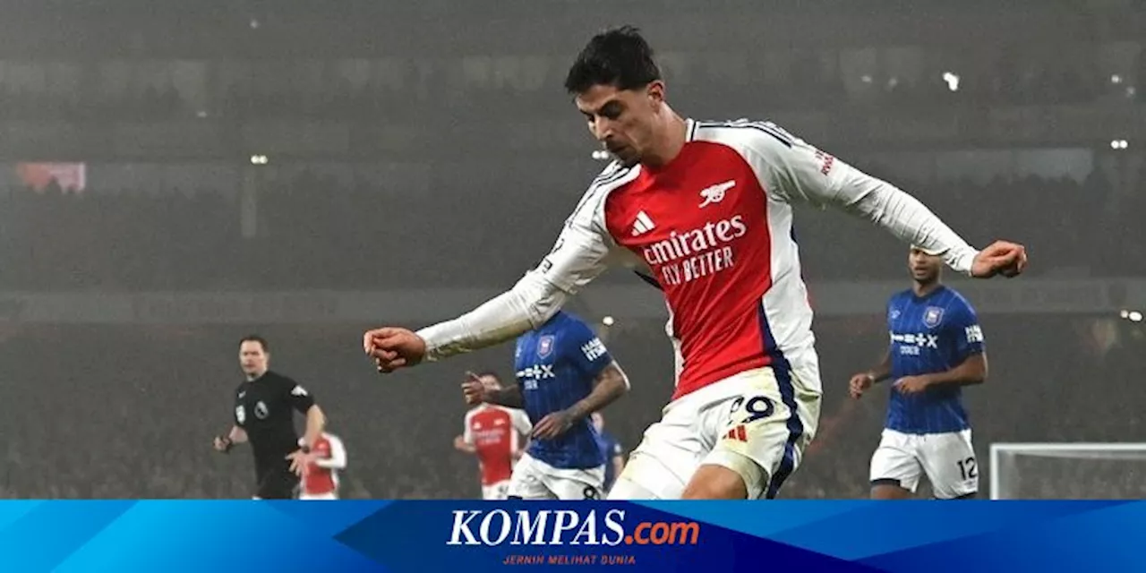 Havertz Bawa Arsenal Raih Kemenangan Atas Ipswich