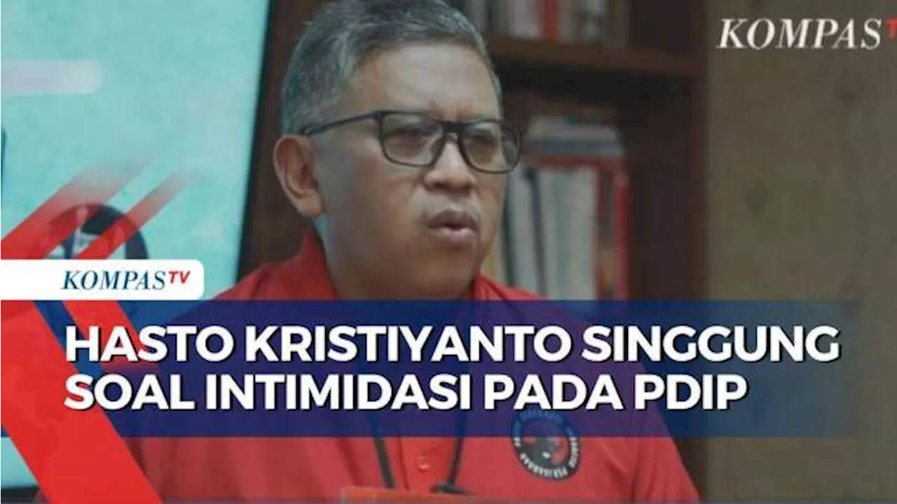 Jadi Tersangka KPK, Hasto Sebut Ada Intimidasi Pada PDIP Agar Tak Ada Pemecatan Kader