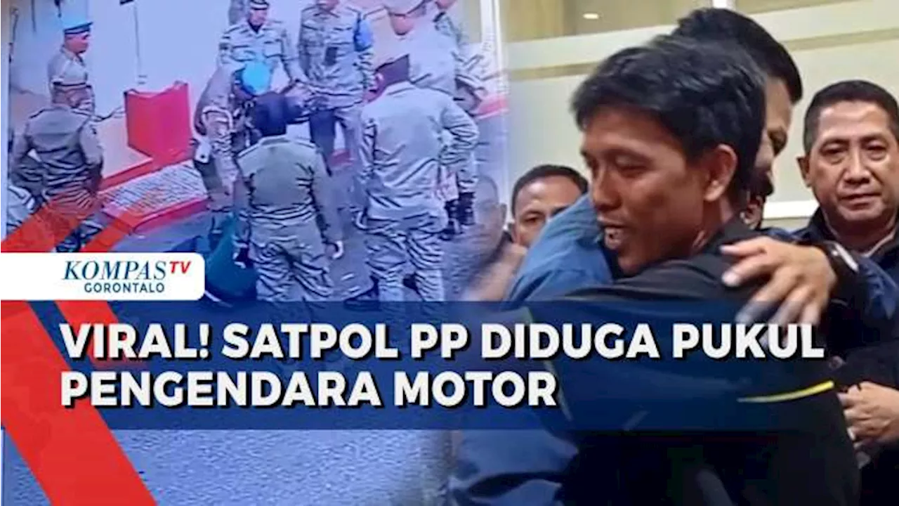 Satpol PP Gorontalo Diduga Pukul Pengendara Motor, Viral di Media Sosial