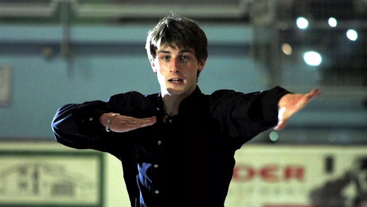 Le patineur Brian Joubert en démonstration lundi à Saint-Lary Soulan