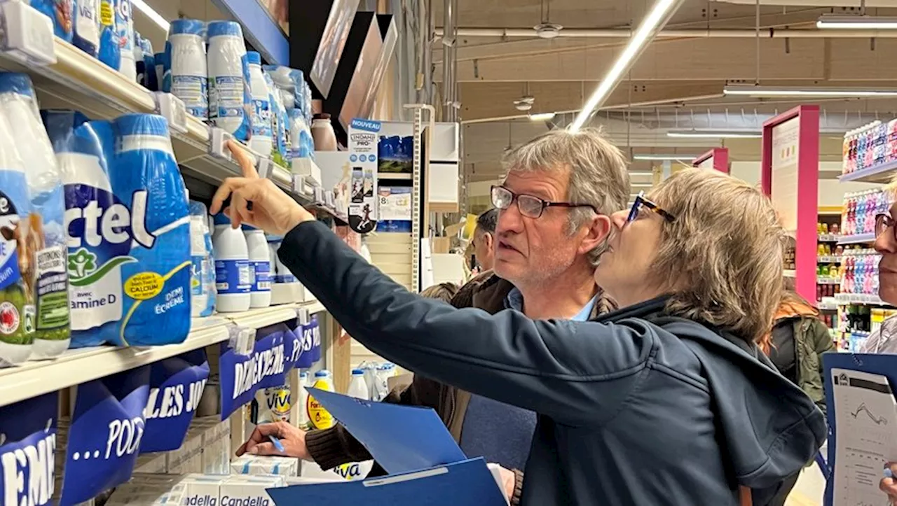 Agriculteurs contrôlent les prix du lait dans les supermarchés