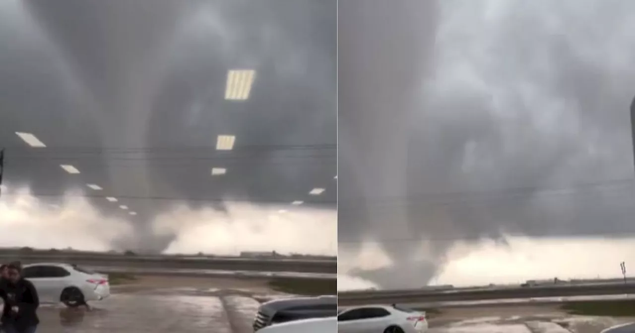 El impactante VIDEO del momento en que un tornado se registró en Texas
