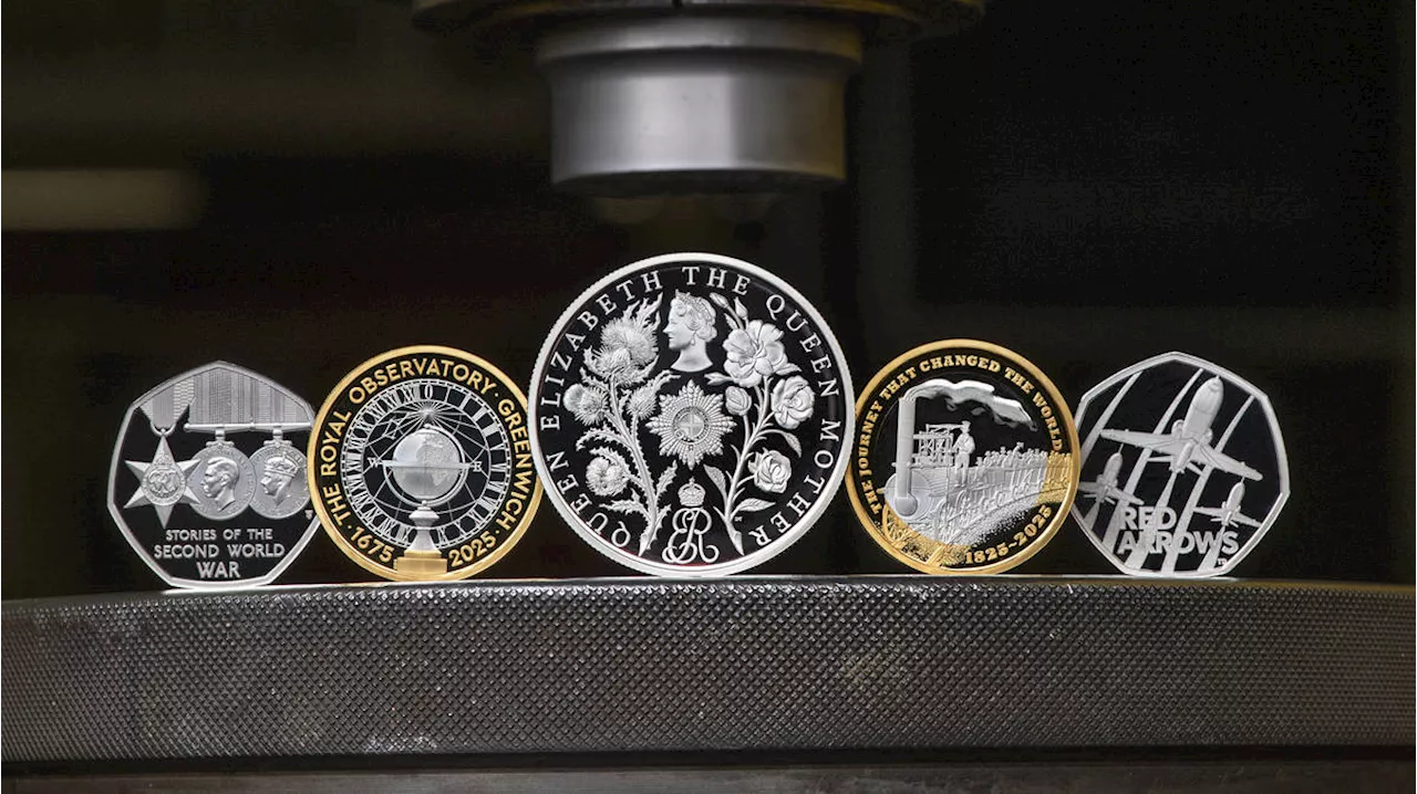 Queen Mother and Red Arrows feature on new Royal Mint coin designs for 2025