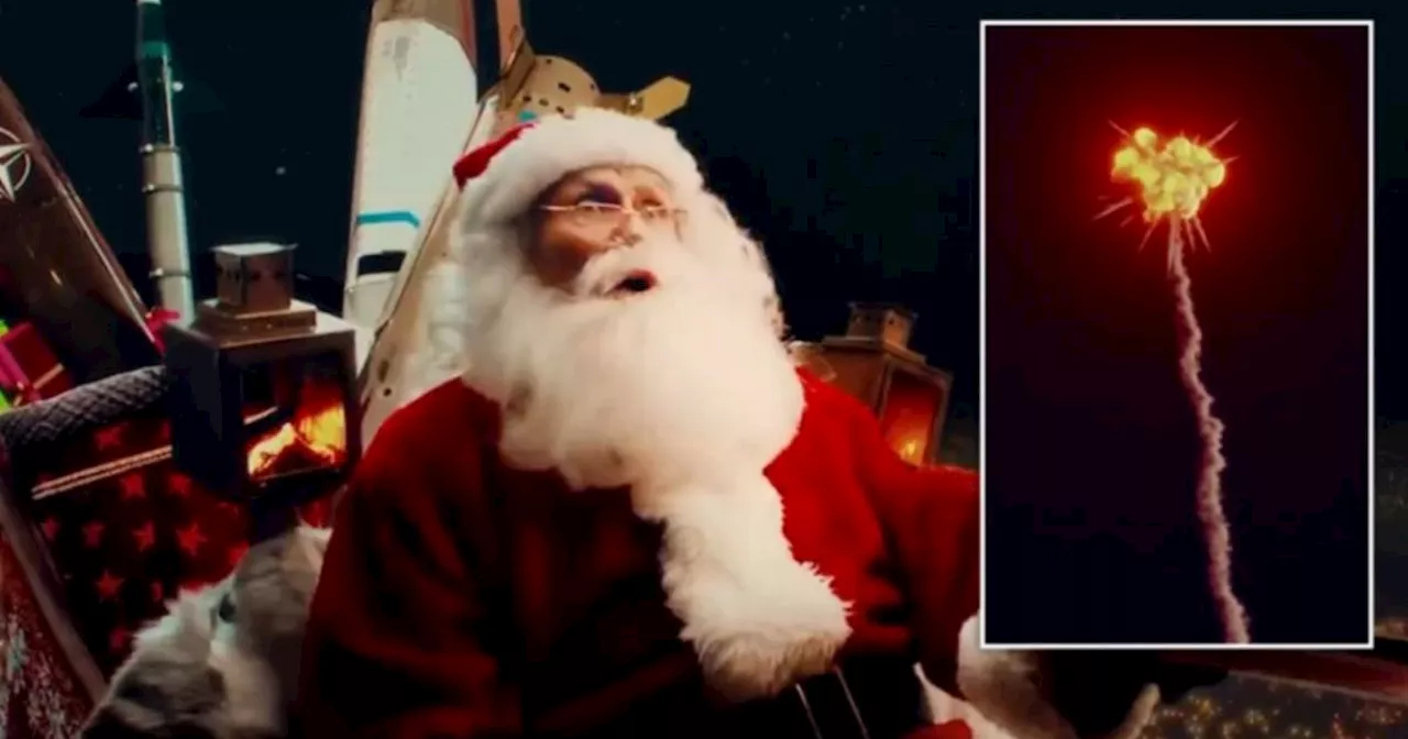 Russia 'shoots down Santa' in viral video days after alleged involvement in crash