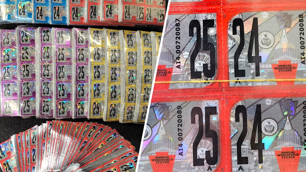 Fake Inspection Stickers Seized by U.S. Customs