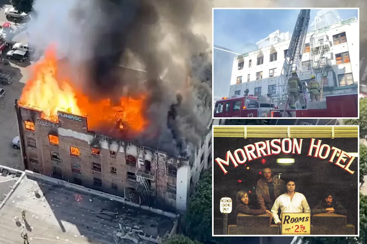 Morrison Hotel made famous by The Doors destroyed by fire while occupied by squatters