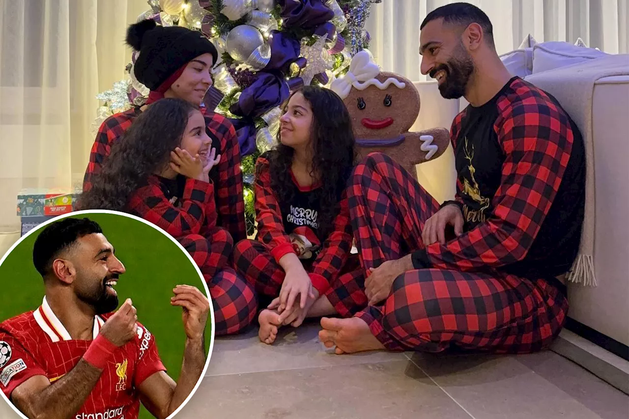 Soccer superstar Mohamed Salah causes uproar with sweet family Christmas photo