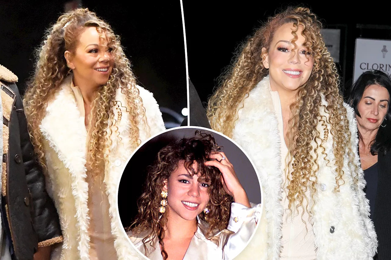 Mariah Carey Rocks Signature Curls in Aspen