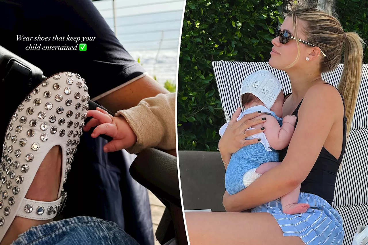 Sofia Richie Distracts Baby Eloise With Designer Shoes