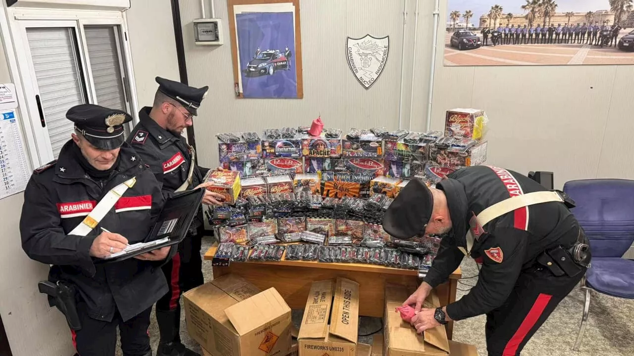 Capodanno senza botto, sequestrati 120 chili di fuochi d'artificio