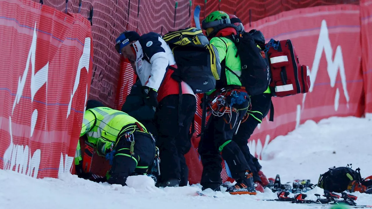 Ski-Star Cyprien Sarrazin nach Sturz mit Helikopter abtransportiert