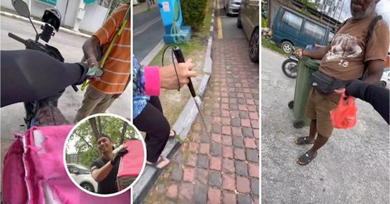 Deliveryman Hailed As Hero After Video Shows Him Helping Animals & People Daily