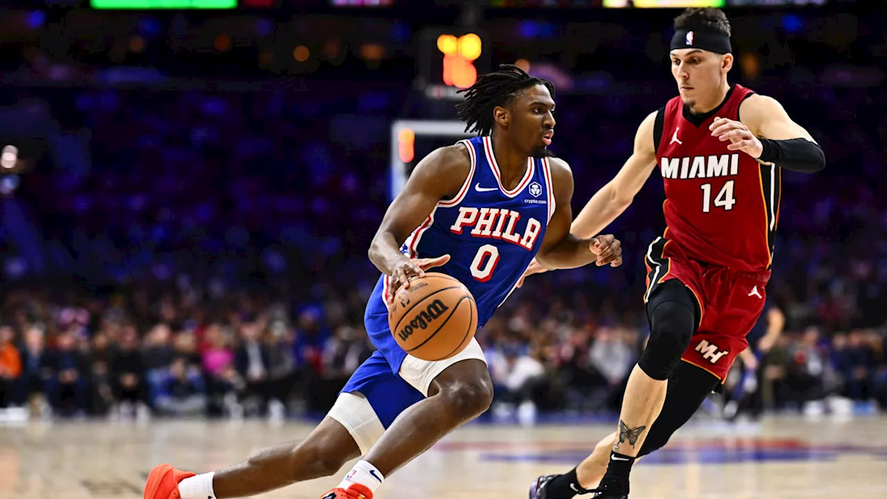 Tyrese Maxey Reacts to Tyler Herro’s Game-Winner in Heat-Magic